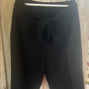 White House Black Market Black Cropped Pants